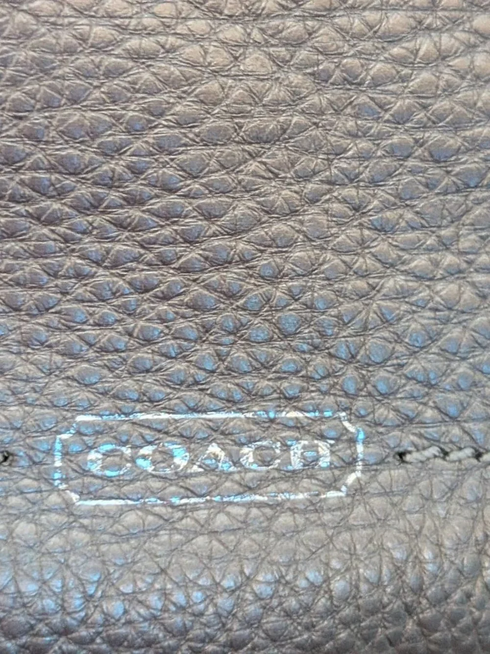 Vintage Coach Wristlet Champagne Pewter color NWT
